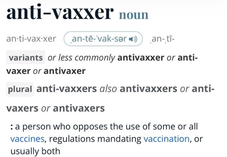 Definition av antivaxxare – hur begreppet antivaxxer har omdefinerats i ordböcker